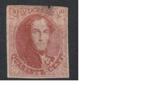 Belgique 1861 Léopold Ier 40c OBP 12, Timbres & Monnaies, Timbres | Europe | Belgique, Non oblitéré, Timbre-poste, Maison royale