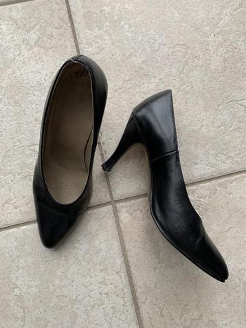 Chaussures en cuir à talons +/- 8 cm Elissa - P36 - noir