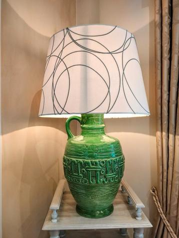 vintage grote keramiek lamp