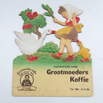 "Grootmoeders Koffie" Kalenderhouders jaren 50. Prijs/ stuk