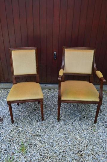 Paire chaises ancienne secrétaire (X2)