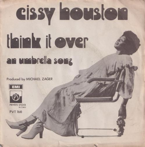 Cissy Houston – Think it over / An umbrella song  – Single, CD & DVD, Vinyles Singles, Utilisé, Single, R&B et Soul, 7 pouces