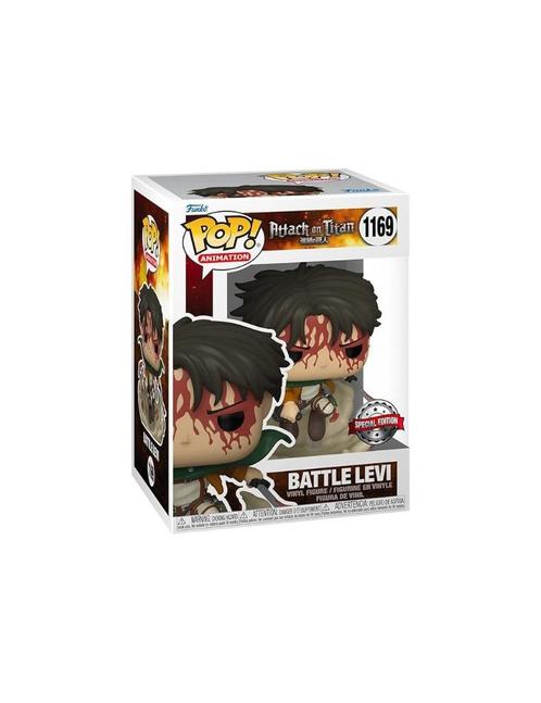 Funko POP Attack On Titan Battle Levi (1169) Special Edition, Collections, Jouets miniatures, Neuf, Envoi