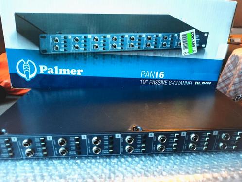 Boîtier DI passif à 8 canaux Palmer PAN16 19 pouces, Musique & Instruments, Effets, Comme neuf, Enlèvement ou Envoi