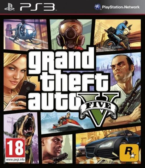 GTA V, Consoles de jeu & Jeux vidéo, Jeux | Sony PlayStation 3, Comme neuf, Aventure et Action, 1 joueur, À partir de 18 ans, Enlèvement ou Envoi