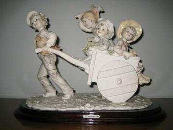 Figurine en porcelaine de Florence,  signée B. MERLI 
