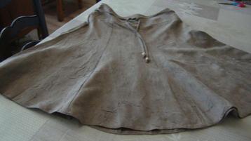 Belle jupe évasée élégante marron Damart T 42