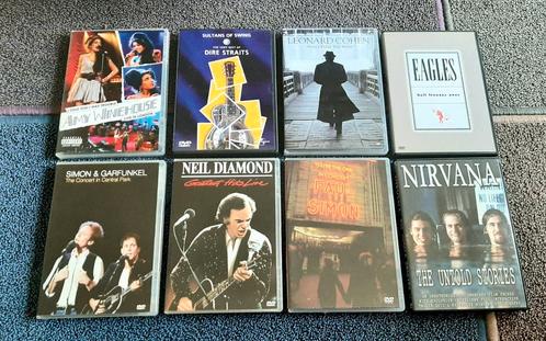 8 DVD Dire Straits, L. Cohen Eagles, Amy Winehouse, CD & DVD, DVD | Musique & Concerts, Comme neuf, Musique et Concerts, Enlèvement ou Envoi