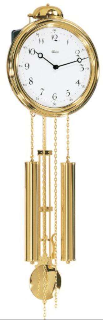 Pendule à balancier lyre en laiton doré HERMLE, 68 cm, NEUVE, Antiquités & Art, Antiquités | Horloges, Enlèvement