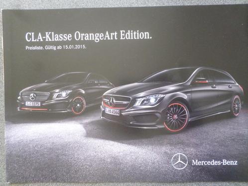 Mercedes CLA Coupe & Shooting Brake Orange Art, Boeken, Auto's | Folders en Tijdschriften, Mercedes, Ophalen of Verzenden