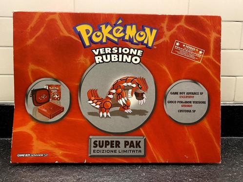 Pokémon Ruby/Rubino Super Pak - Limited Edition Gaudron, Consoles de jeu & Jeux vidéo, Consoles de jeu | Nintendo Game Boy, Comme neuf