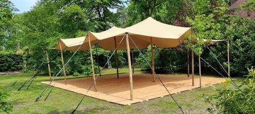 Louez une tente flex stretch 85-250m2, Hobby & Loisirs créatifs, Articles de fête | Location, Comme neuf, Envoi