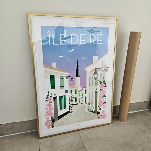 Affiche Île de Ré France - Matteo Vullo - 50x70 cm, Maison & Meubles, Accessoires pour la Maison | Décorations murale, Neuf, Enlèvement ou Envoi