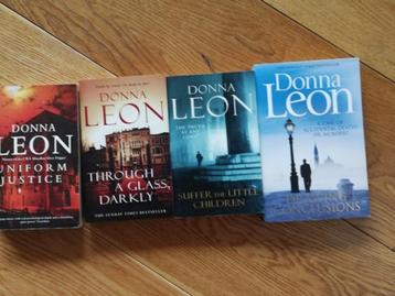 Donna LEON - 4 livres (2) - thriller - anglais - égal. sep.
