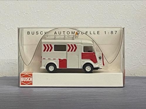 Busch (als Herpa) Citroën H politie 1/87, Hobby & Loisirs créatifs, Voitures miniatures | 1:87, Comme neuf, Bus ou Camion, Autres marques