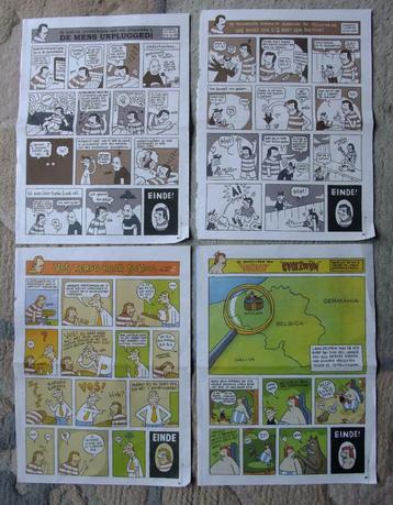 4 krantenknipsels uit Zone 09 - Strip Luc De Vos & Lectrr!!
