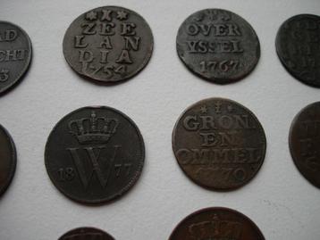 10 oude munten tussen 1716-1877 zie foto's