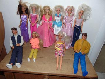 Barbies, Ken en Fleur poppen