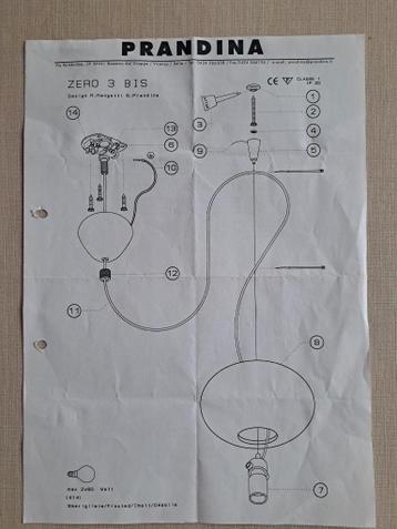 DESIGN HANGLAMP PRANDINA