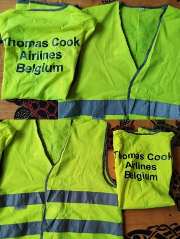 RARES THOMAS COOK AIRLINES BELGIUM 3 Gilets Sécurité Fluos