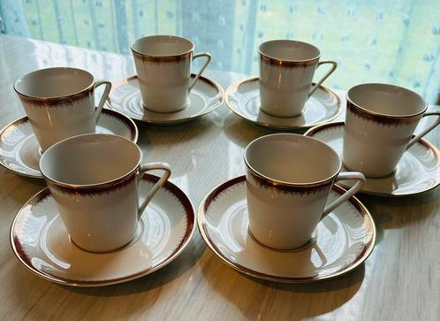 Tasses et sous tasses en porcelaine fine Bavaria, Antiquités & Art, Antiquités | Services (vaisselle) complet