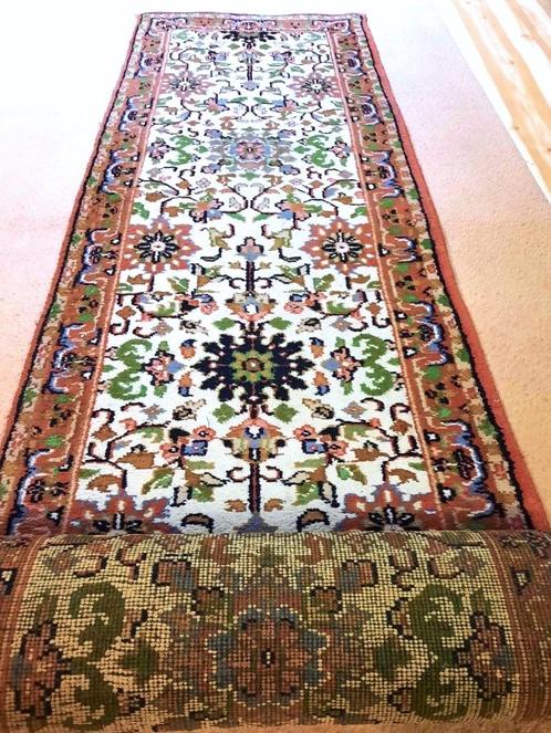 Mooie loper tapijt (Tabriz) Handgeknoopt- 310 x 80 cm, Maison & Meubles, Ameublement | Tapis & Moquettes, Comme neuf, 50 à 100 cm