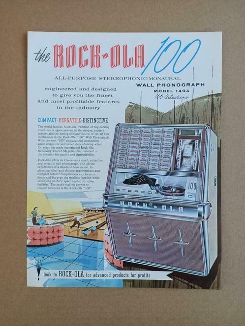 Flyer: Rock-ola 1494 (1962) jukebox, Collections, Machines | Jukebox, Enlèvement ou Envoi