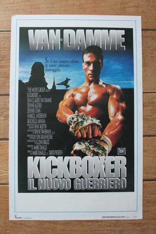 filmaffiche Jean-Claude Van Damme Kickboxer filmposter, Verzamelen, Posters, Zo goed als nieuw, Film en Tv, A1 t/m A3, Rechthoekig Staand