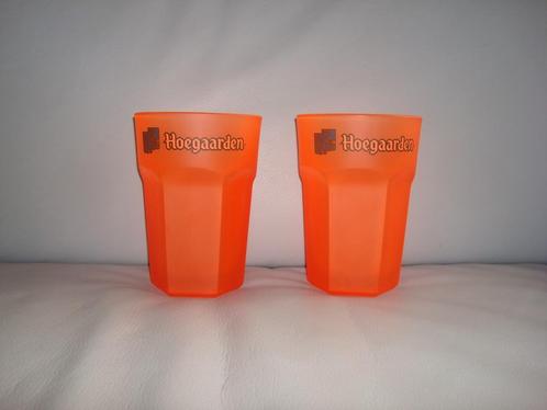 Hoegaarden Tropical Glas Oranje 3 stuks, Verzamelen, Biermerken, Nieuw, Glas of Glazen, Overige merken, Ophalen