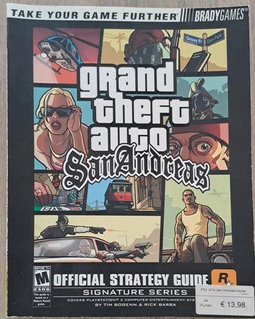 PS2, GTA San Andreas, guide de stratégie officiel