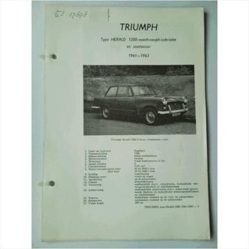 Triumph Herald 1200 Vraagbaak losbladig 1961-1963 #1 Nederla