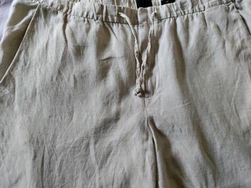 Pantalon en lin (grande taille)