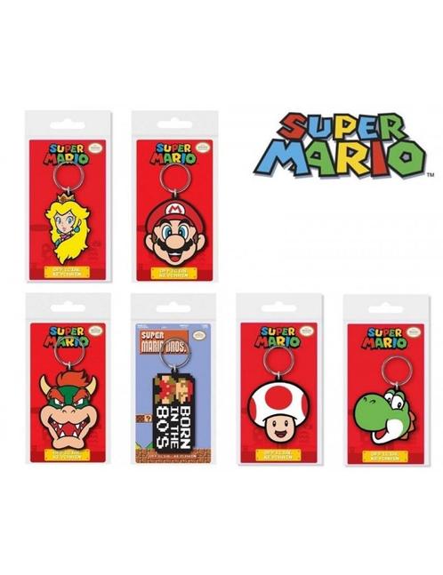 Super Mario 2D PVC Keychain assorted, Collections, Jouets miniatures, Neuf, Envoi