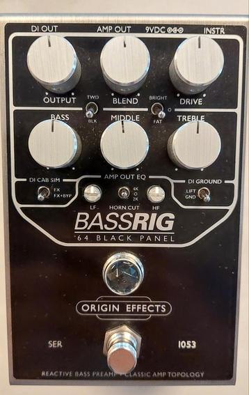 Origin Effects Bassrig 64 Black Panel Bass preamp/drive