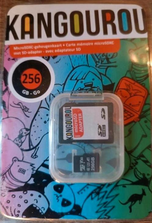 Kangaroo SD-kaart - 256 GB NIEUW, Audio, Tv en Foto, Foto | Geheugenkaarten, Nieuw, MicroSDXC, 256 GB, Ophalen of Verzenden