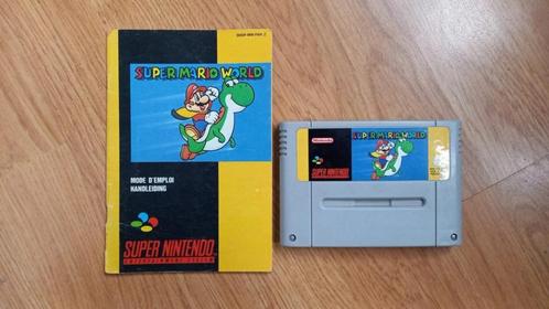 Super Mario World avec manuel SNES, Consoles de jeu & Jeux vidéo, Jeux | Nintendo Super NES, Comme neuf, Aventure et Action, 2 joueurs