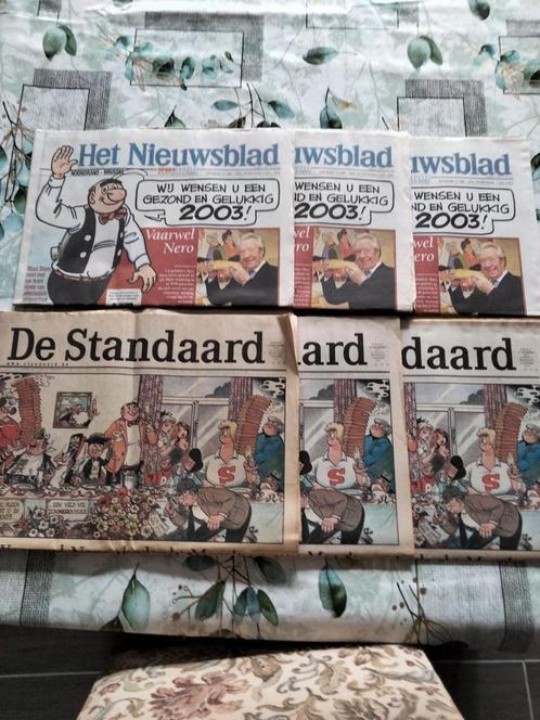 6 kranten (2003) afscheid van Marc Sleen en Nero, Boeken, Stripverhalen, Zo goed als nieuw, Ophalen
