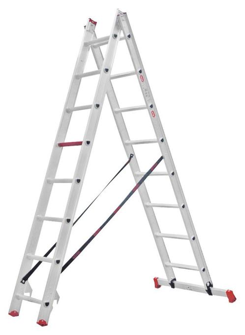 ladder 2x10 treden, Doe-het-zelf en Bouw, Ladders en Trappen, Gebruikt, Ladder, Ophalen