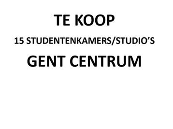 TE KOOP: opbrengsteigendom Gent centrum 