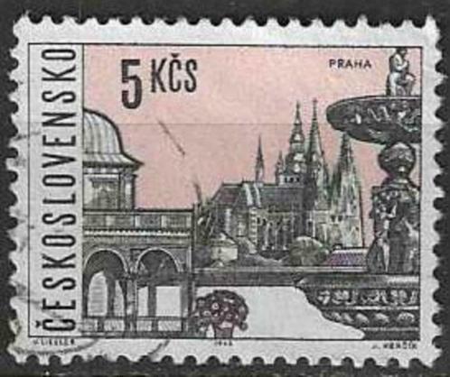 Tsjechoslowakije 1965 - Yvert 1447 - Stadszichten  (ST), Timbres & Monnaies, Timbres | Europe | Autre, Affranchi, Autres pays