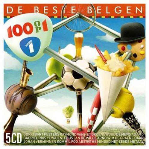 Radio 1 - 100 op 1 De Beste Belgen (5CD), CD & DVD, CD | Pop, Comme neuf, Enlèvement ou Envoi