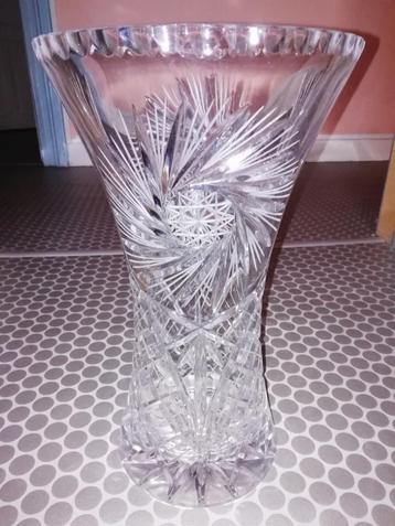 Vase en cristal de Bohême 
