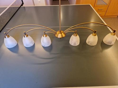 lampe LED pendule suspendue, Maison & Meubles, Lampes | Suspensions, Comme neuf, 75 cm ou plus, Verre, Métal, Enlèvement