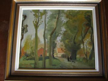 Deux tableaux huile sur toile signés Jacques Maes (1939)