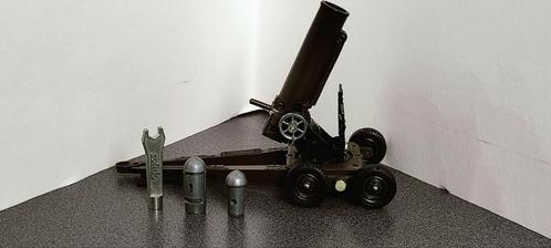 Solido Houwitser 250 mm met toebehoren metaal 1966 nr 206, Verzamelen, Militaria | Algemeen, Landmacht, Miniatuur of Beeldje, Ophalen of Verzenden