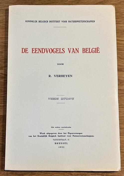De eendvogels van België (1952) - Boek, Boeken, Wetenschap, Zo goed als nieuw, Ophalen of Verzenden