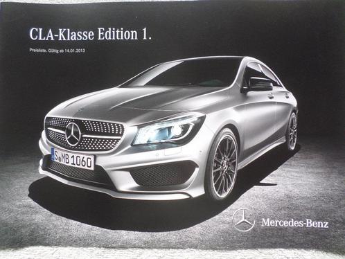 Mercedes CLA Klasse Edition 1 Brochure, Boeken, Auto's | Folders en Tijdschriften, Mercedes, Ophalen of Verzenden