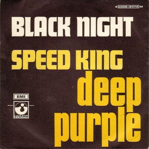 7"  Deep Purple ‎– Black Night, Cd's en Dvd's, Vinyl Singles, Zo goed als nieuw, Single, Rock en Metal, 7 inch, Ophalen of Verzenden
