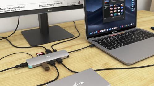 Dockingstation itec USB-C metalen nano-dock 4k hdmi lan, Computers en Software, Dockingstations, Nieuw, Docking station, Harde schijf