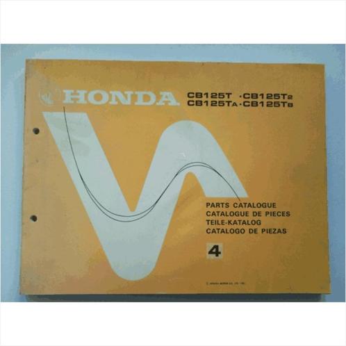Honda CB125T Onderdelenboek 1981 #1 Engels Frans Duits Spaan, Livres, Autos | Livres, Utilisé, Honda, Enlèvement ou Envoi